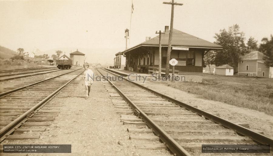 Postcard: Maine Central Railroad Station, Beecher Falls, Vermont